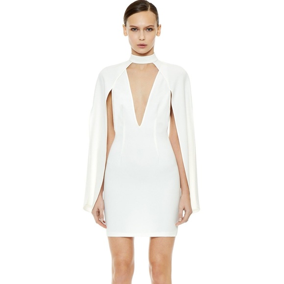 deep plunge mini dress